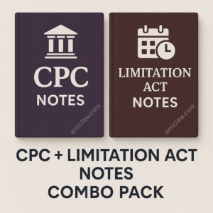 CPC + Limitation Act Notes Combo Pack PDF – Judiciary and Law Exam Study Material