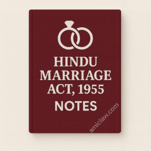 Hindu Marriage Act 1955 Notes PDF – Family Law Judiciary Exam Study Material