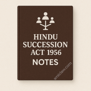 Hindu Succession Act 1956 Notes PDF – Inheritance Family Law Judiciary Exam Material